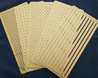 Acrylic Sashiko Stencil,Sashiko embroidery pattern,Quilt stitch mold,Small needle embroidery,Small dots,20*10cm/8*4 inches