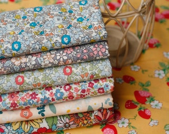 Floral prints cotton fabric supplies,cotton fabric by the yard,100% cotton,cotton fabric for mask,dress,sewing craft