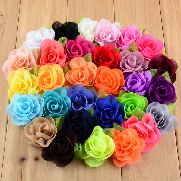 Diy Fabric Flower Etsy