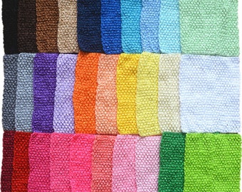 Top de tutú de ganchillo de 23 cm, tops de tubo de tutú, top de tutú de ganchillo sin forro, disfraces de Halloween, vestido de tutú para niñas, 43 colores