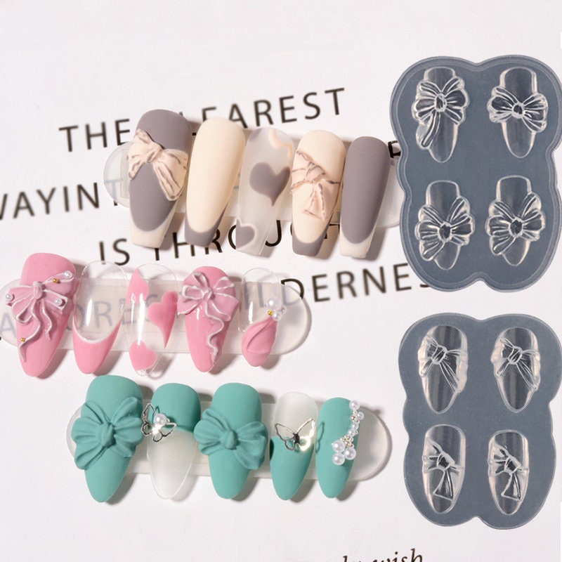 3D Silikonform für Nail Art, flexible Form, Nageldekoration, DIY Nail Art, Nagelbogenform, Ins Nail Art Form