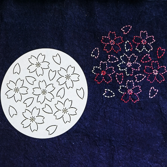 Sashiko Stencil,sashiko Embroidery Pattern,japanese Traditional
