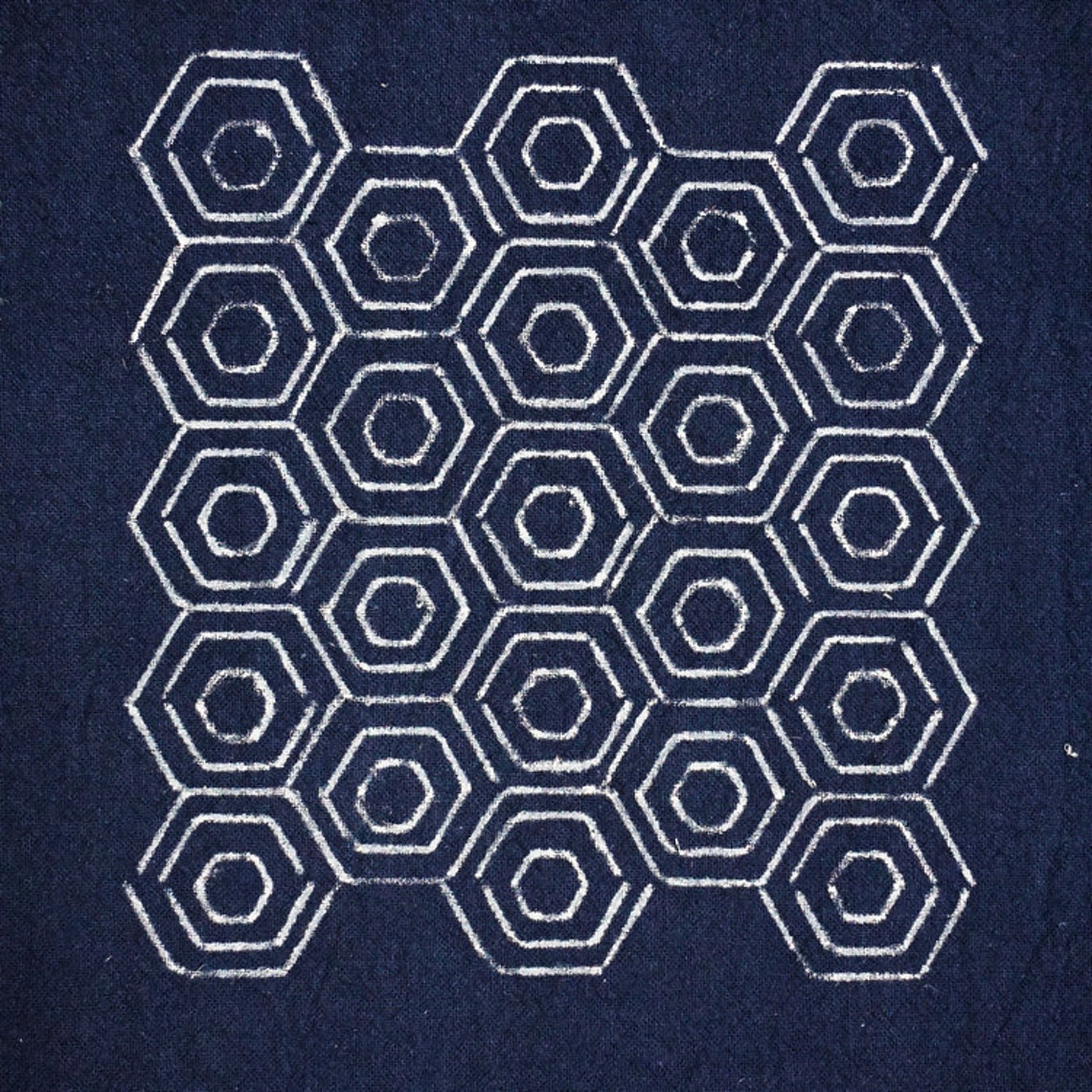 Acryl Sashiko Schablone 22x22cm - Stickmuster Für Quilting & Handsteppung