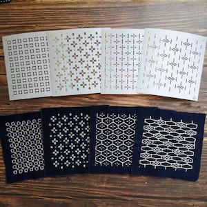 Sashiko Stencil,Sashiko embroidery pattern,Japanese traditional pattern,Quilt stitch mold,Small needle embroidery,4.5 inch,coaster pattern