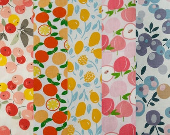 Fruit Calico,100% Cotton Fabric,Sewing cloth fabric,handmade craft cotton fabric,DIY Fabric Sewing Material,1/2 yadrs