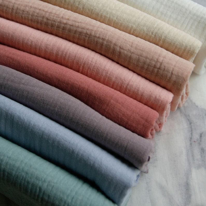 Double layered gauze muslin fabric100 cotton muslin fabric Etsy