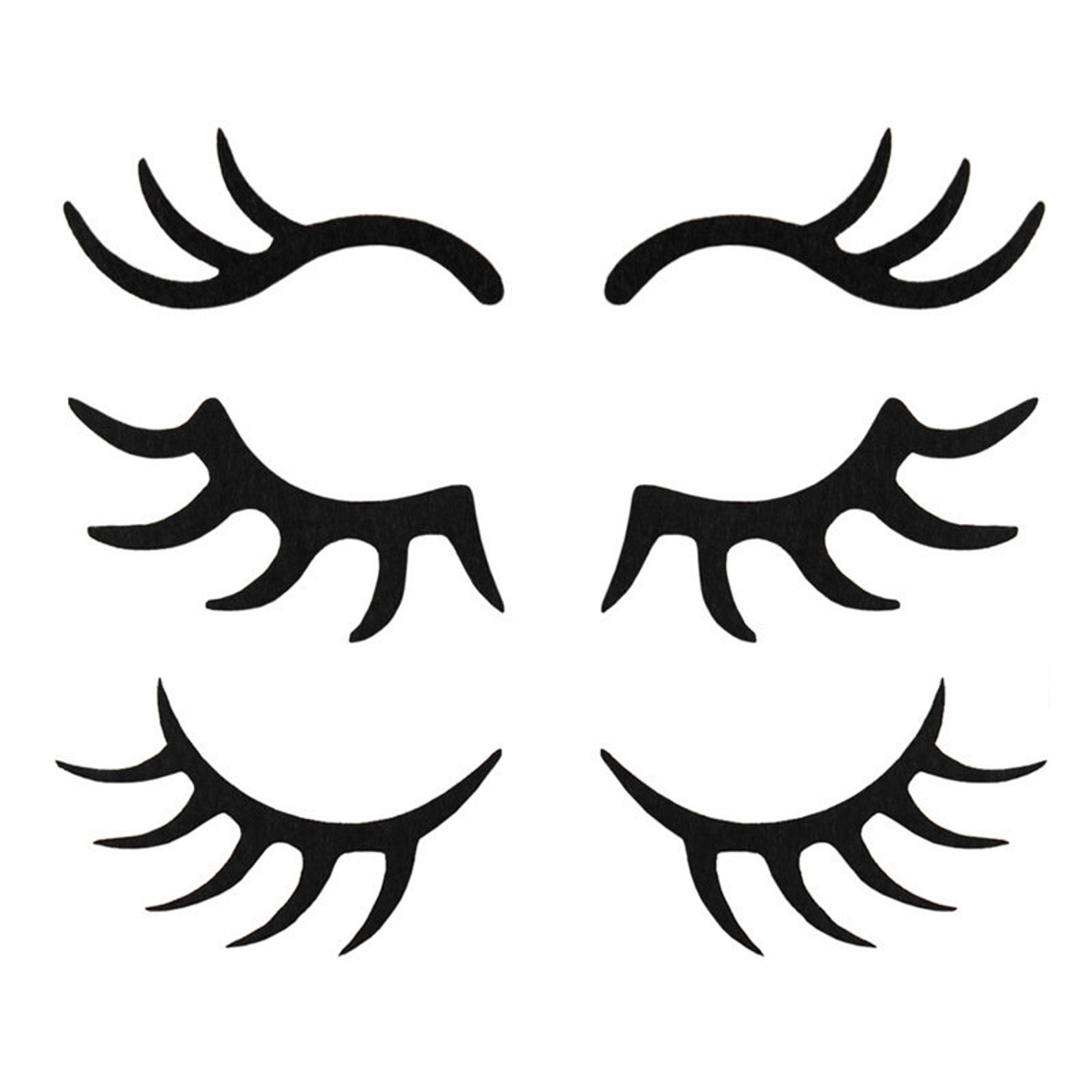 Unicorn Eyelashessleepy Eyelashes Decalsunicorn Etsy