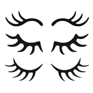 unicorn eyelashes sleepy eyelashes decalsunicorn partynine etsy