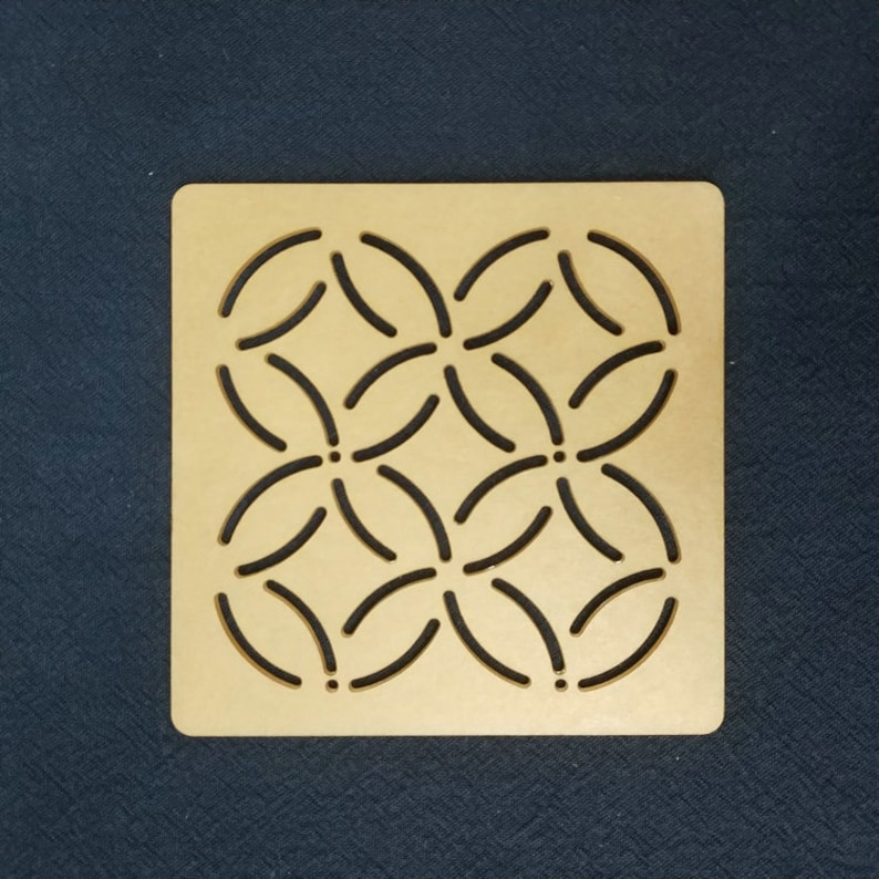 Plantillas Sashiko Reutilizables – 20 Diseños Geométricos, Para Bordado En Ropa, Bolsos, Zapatos. Perfectas Para Principiantes