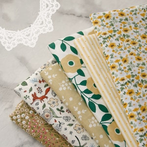 Floral print cotton fabric,100% cotton fabric by the half yard,small flowers,handmade craft fabric supplies,cotton fabric