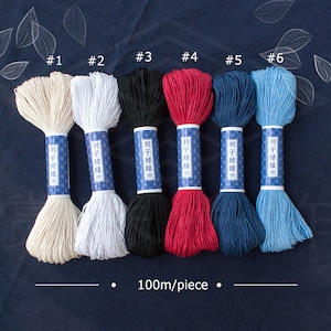 Sashiko Embroidery Thread,Embroidery Floss,Cross Stitch Floss,100 meters of  Embroidery thread,10 strands Floss