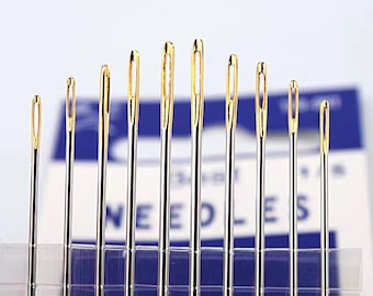 Sashiko needles,embroidery needles,gold tail Japanese hand sewing tools,handmade household needles,sewing needle