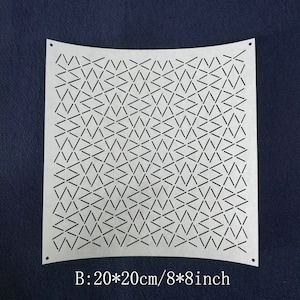 Sashiko Stencil,Sashiko Embroidery Pattern,Japanese traditional pattern,Quilting Stencil,creative pattern,3 Pattern Options