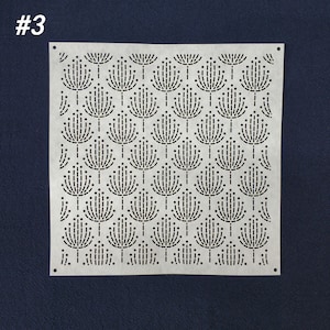 Sashiko Stencil,Sashiko embroidery pattern,Quilt stitch mold,Japanese traditional pattern,creative pattern,20*20cm/8*8inches