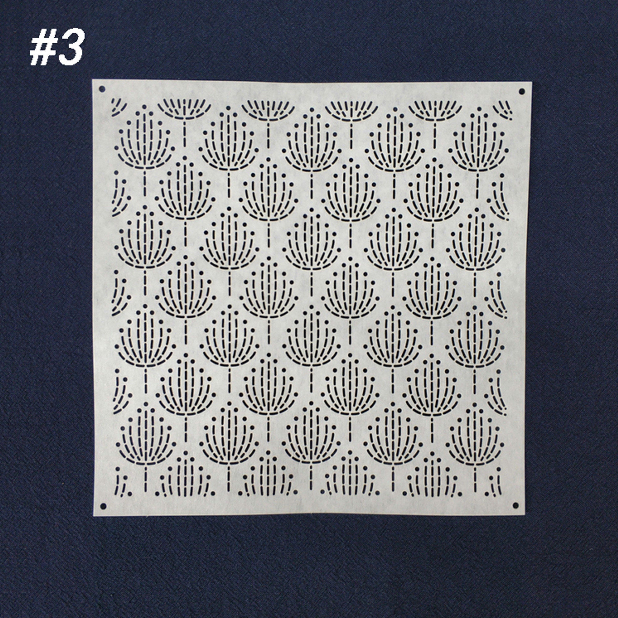 Sashiko Pattern Printed Mylar Paper | KEiko_A