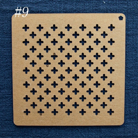  Acrylic Sashiko Stencil,Sashiko embroidery pattern Quilt stitch  mold - Small Dot (#3) : Handmade Products