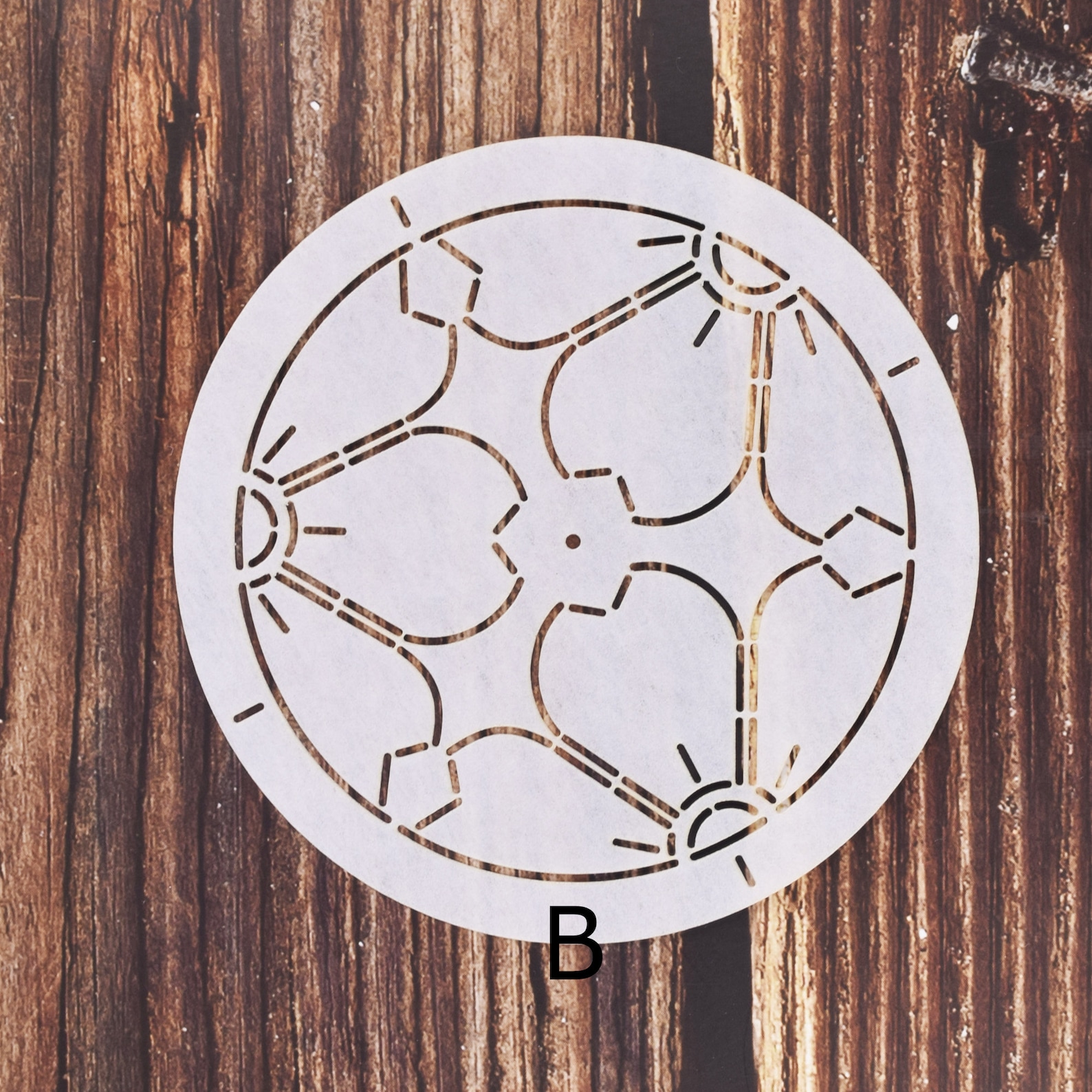 Sashiko Stick-Schablone Aus Acryl - 12x12 Cm Mit Traditionellen Japanischen Mustern