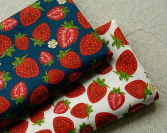 Strawberry print,100% Cotton Fabric,Sewing cloth fabric,handmade craft cotton fabric,DIY Fabric Sewing Material,dress fabric,1/2 yadrs