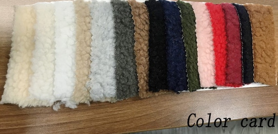 Tissu Polaire Sherpa Doux Et Chaud - Laine D'agneau épaisse - Texture