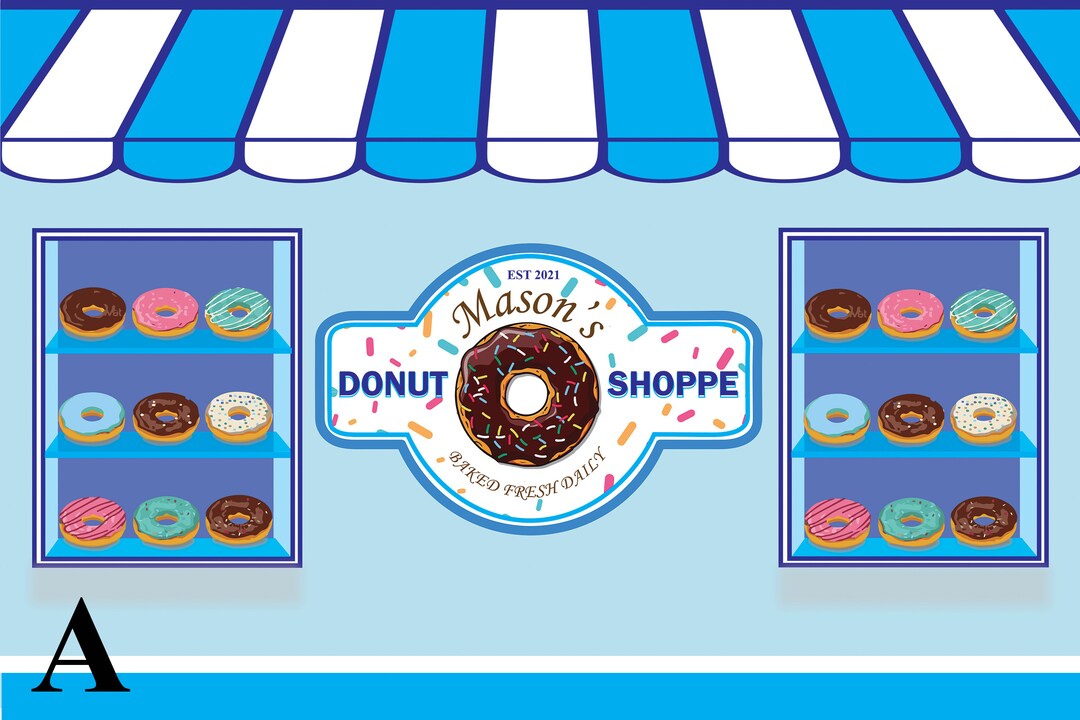 Custom Donut Shop Sign Perfect for Any Donut Theme Birthday Etsy