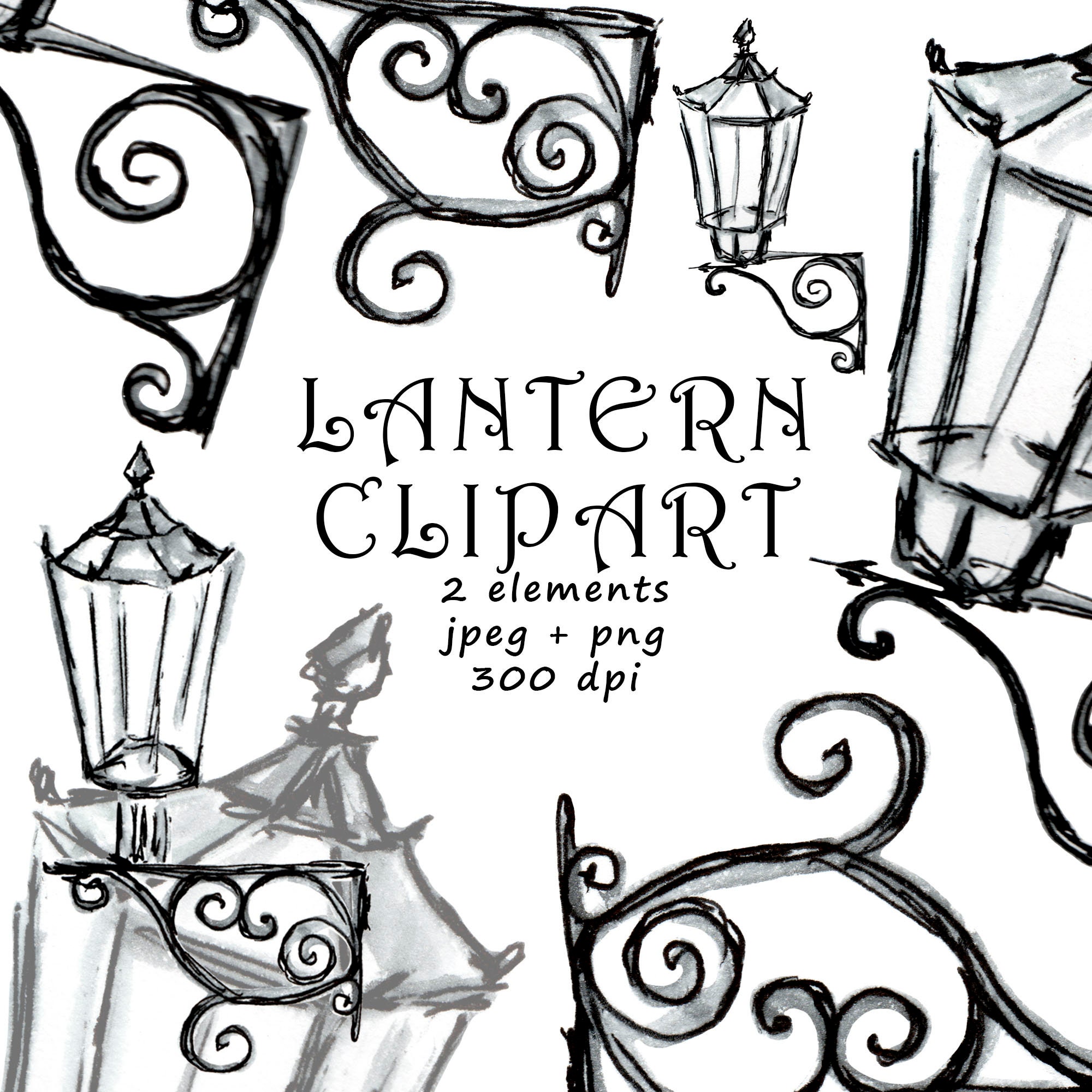 Streetlight Clipart Lantern Clipart Digital Citysketch Hand Painted Lantern Watercolor Clipart Hand Painted Image Cityscape Elements