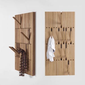 Natural Wood Coat Hanger Rustic Piano Coat Rack Piano Coat Hat Holder Flip Down Wall Hook For Doorway Decoration Housewarming Gift