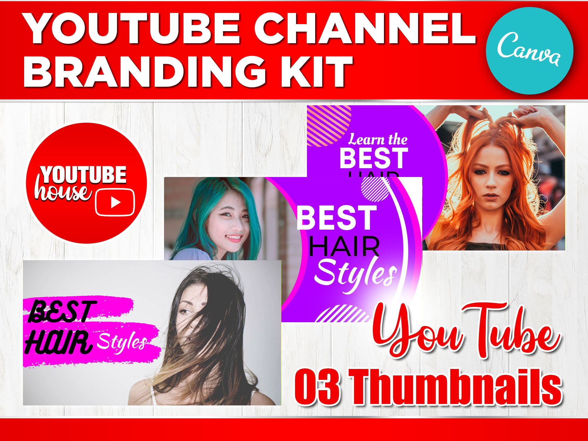 Youtube Channel Kit for Hairstyle Youtube Branding Kit - Etsy Canada Youtube Channel Kit for Hairstyle Youtube Branding Kit - Etsy Canada