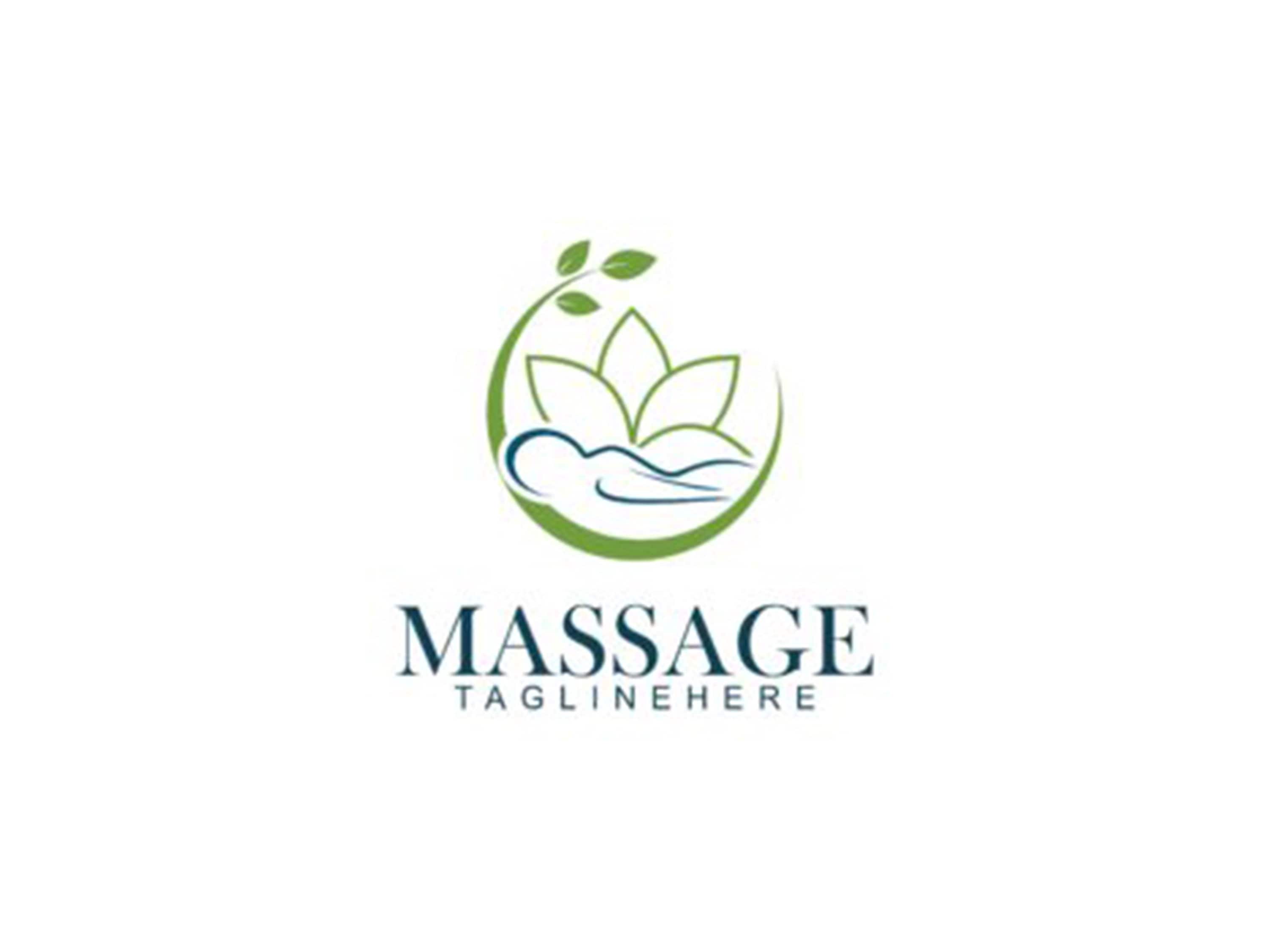 MASSAGE LOGO DESIGN, Custom Professional Massage Logo Design. Unique Massage Logo for Your