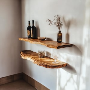 Custom Floating Shelves Handcrafted Products Solid Wood Rustic Classic Home and Office Crafts Gifts and Decor