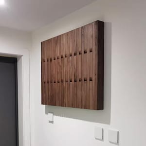 Handmade Coat Hanger Solid Wood Piano Coat Rack Flip Down Wall Hooks Decoration Mid Century Modern Doorway Wooden Furniture Gift For Her