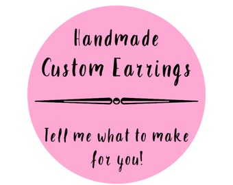 Custom Earrings, Custom Clay Earrings, Personalized Jewelry Gifts