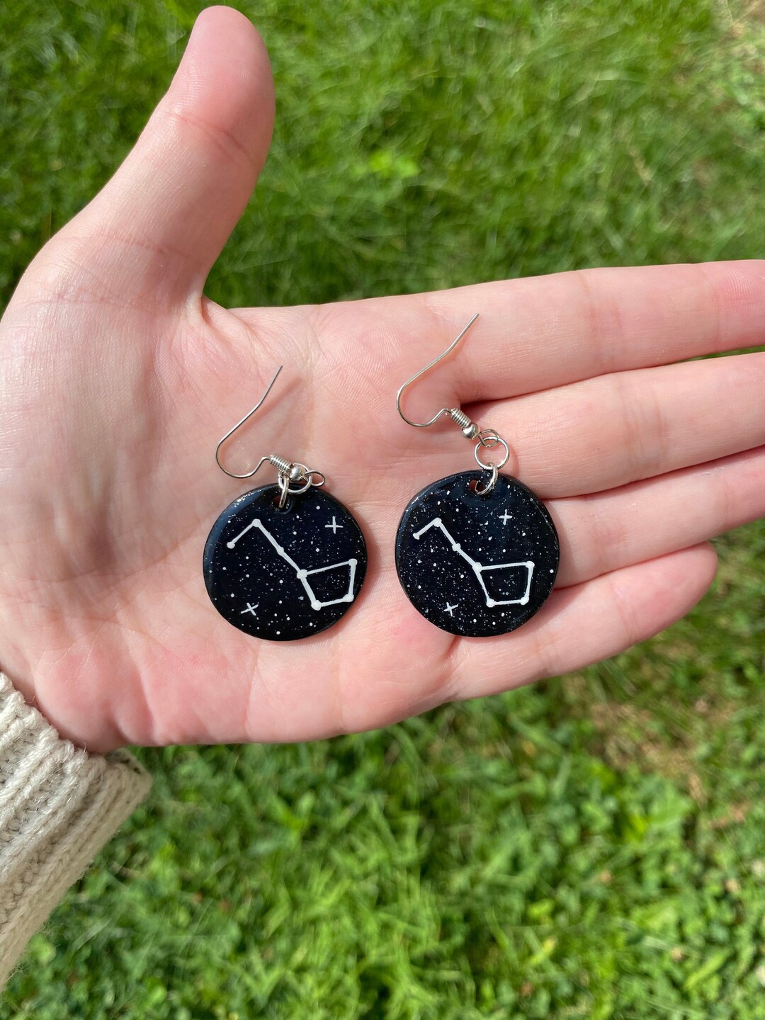 Big Dipper Earrings Space Statement Jewelry Celestial Etsy
