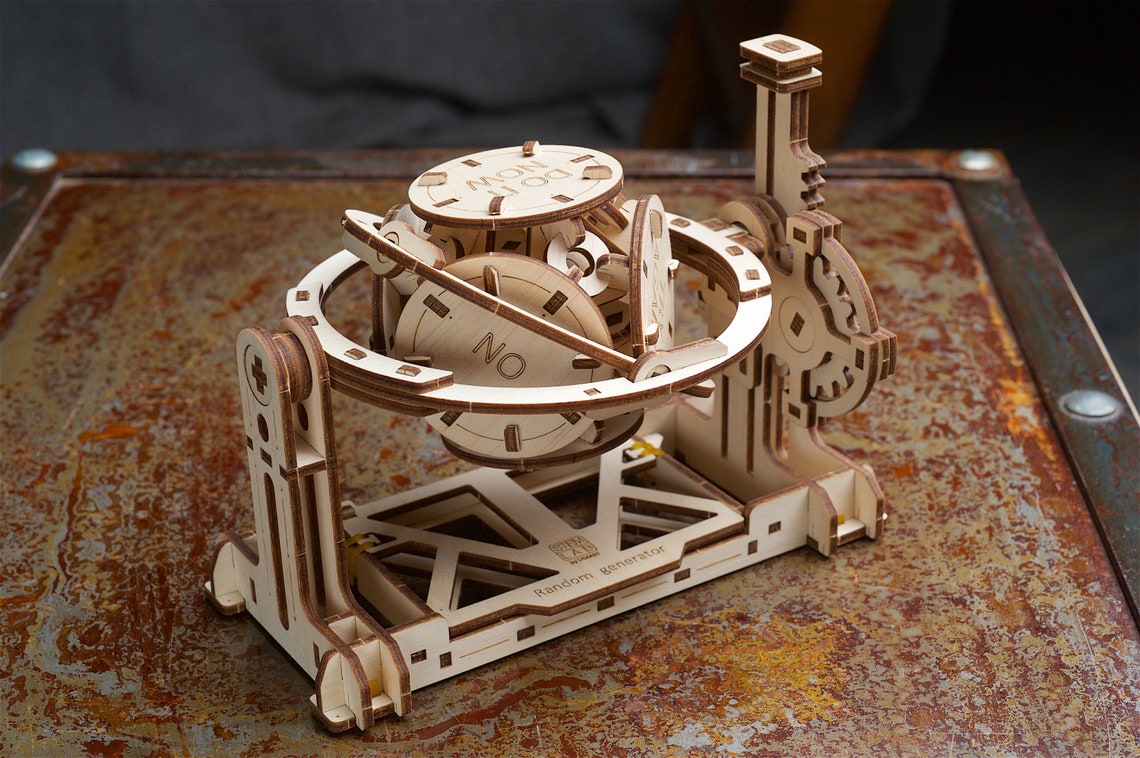 STEM Lab RANDOM GENERATOR 3D Wooden Puzzle Model