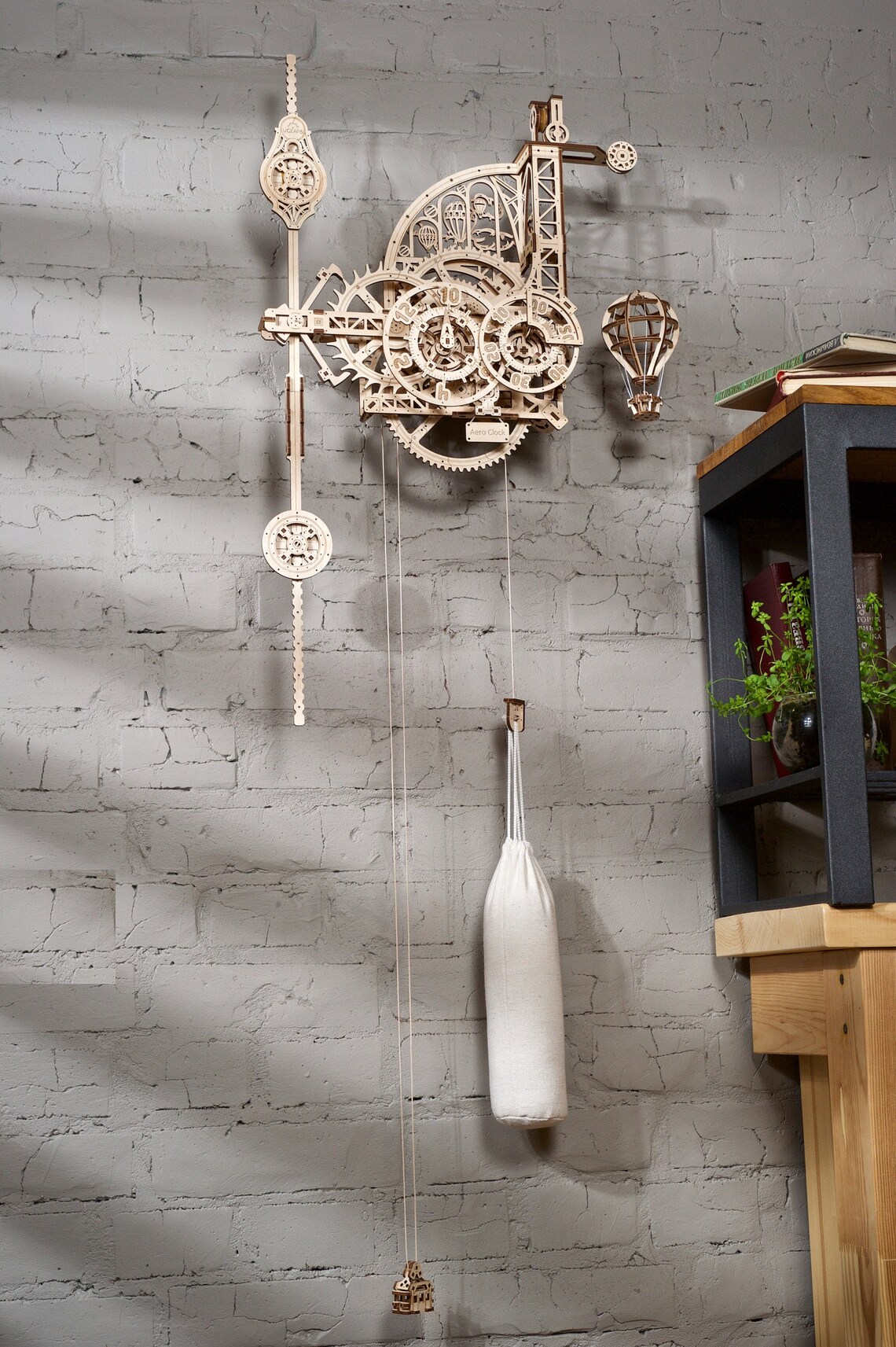 Aero Clock Wall Clock with Pendulum 3D puzzle Mechanical Model Etsy