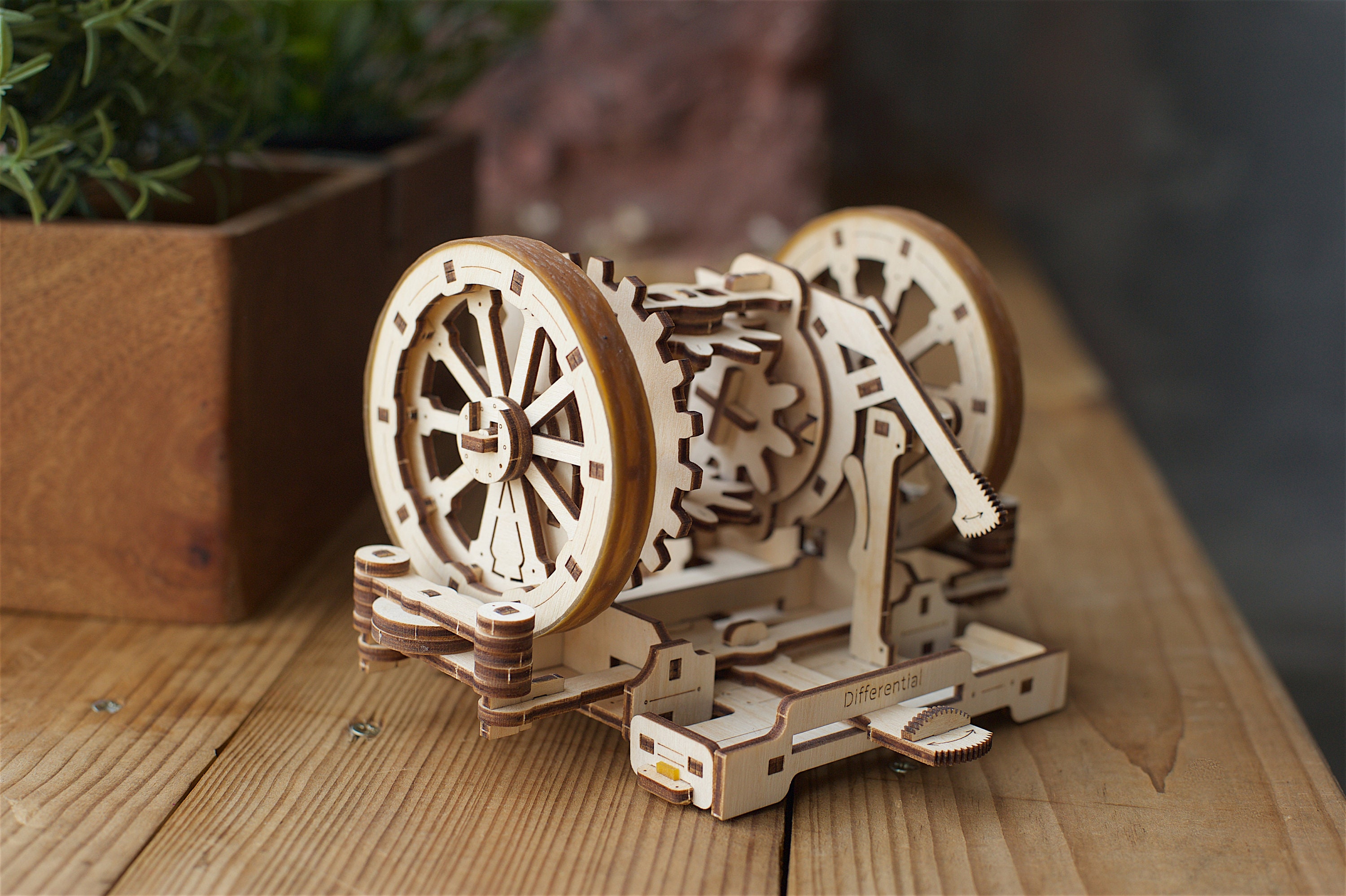 Jigsaw 3D Puzzle Wooden STEM LAB DIFFERENTIAL Model Kit Etsy