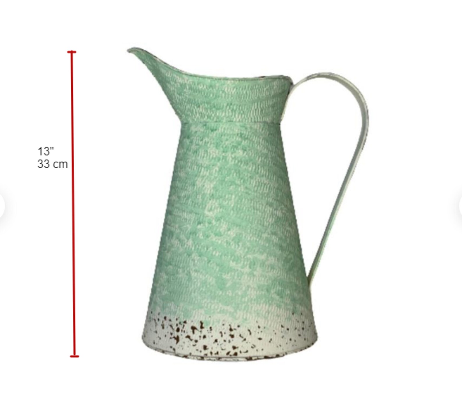 Farmhouse Pitcher Metal Farm Pitcher Rustic Home Decor Etsy