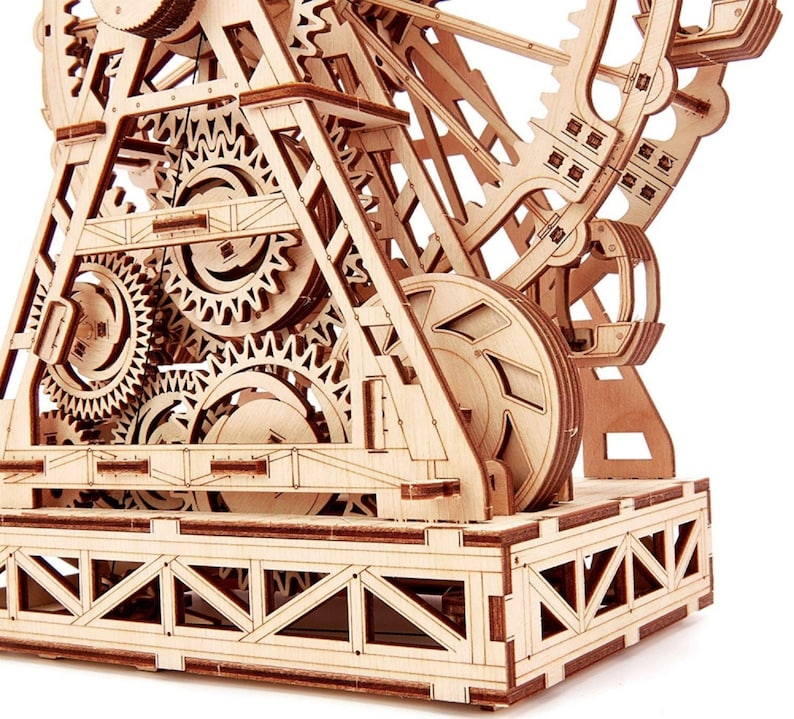 Ferris Wheel 3d Wooden puzzles for adults Wood Trick model Etsy