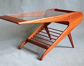 TEAK Wood Mid Century Coffee Table in the Style of Ico Parisi Italian DANISH Modern NEW
