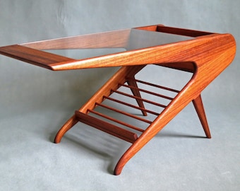 TEAK Wood Mid Century Coffee Table in the Style of Ico Parisi # Italian # DANISH Modern NEW #