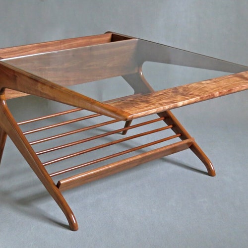 TEAK Wood Mid Century Coffee Table in the Style of Ico Parisi Etsy