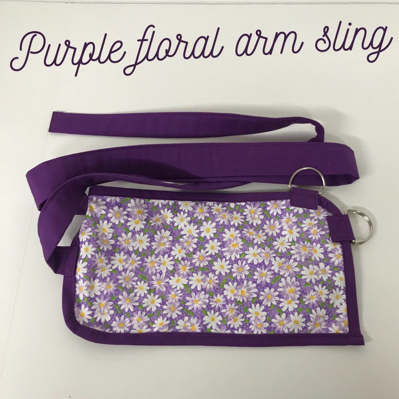 Girls cotton Arm sling, Arm holder Purple, floral