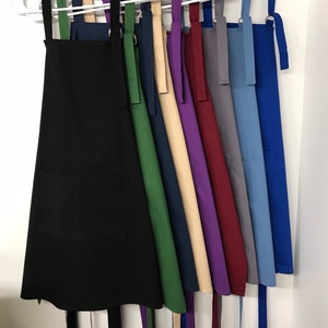 Adjustable two pockets bib Apron