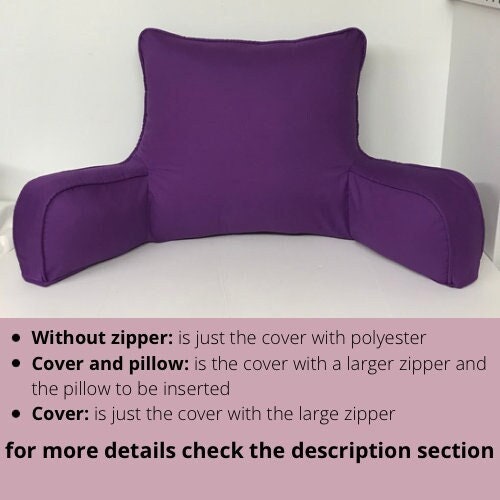  Reading Pillow-Bed Rest Pillow with Detachable Neck Roll &  Higher Support Arm for Sitting in Bed Couch or Floor-Backrest Reading Pillow  Adult Back Pillow for Reading/Watching TV/Gaming/Relaxing : Home & Kitchen