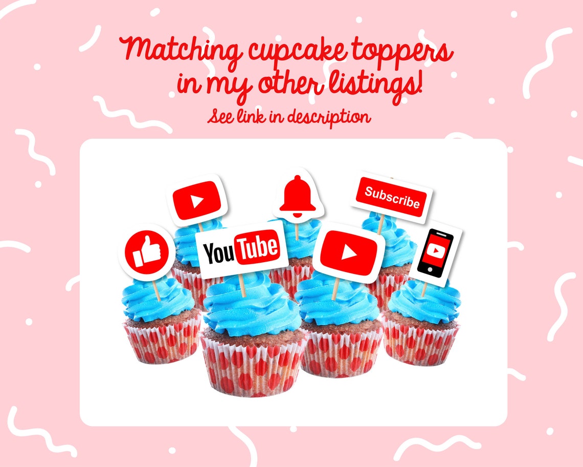 Youtube Banner Youtube Birthday Card Youtube Party Etsy