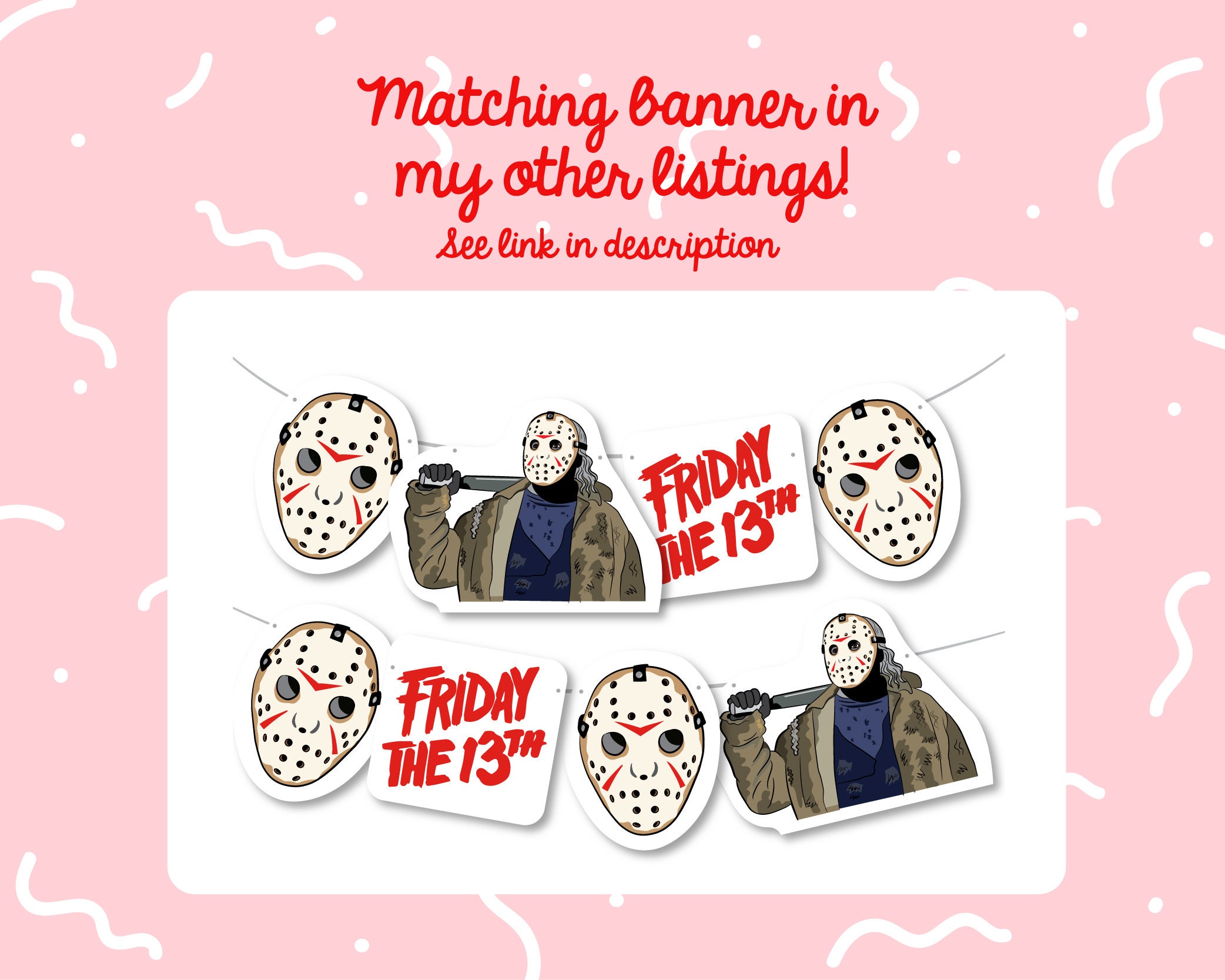 Jason Voorhees Cupcake Toppers Jason Voorhees Mask Jason Etsy