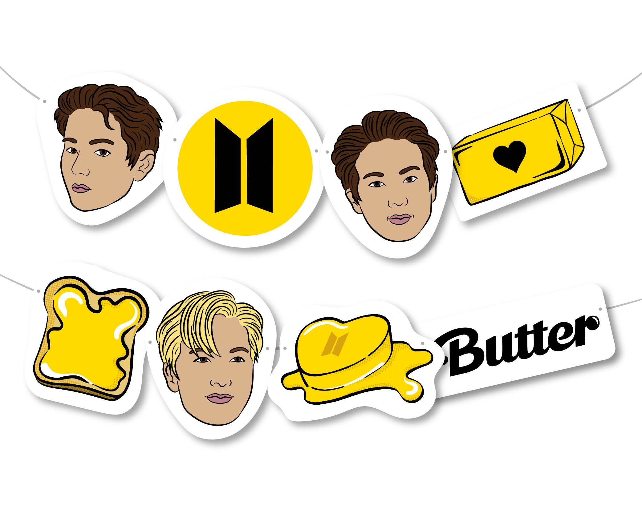 bts butter banner bts butter bts comeback party bts etsy