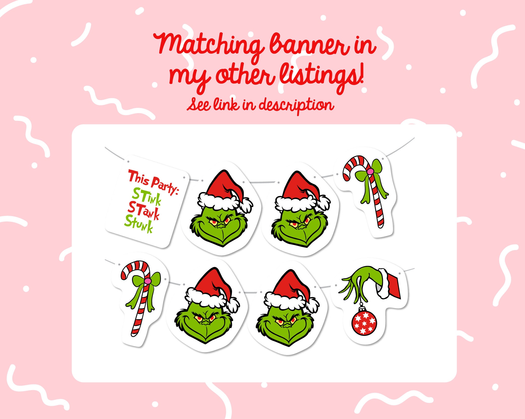 Grinch Cupcake Toppers Grinch Christmas Party Grinch Cake | Etsy