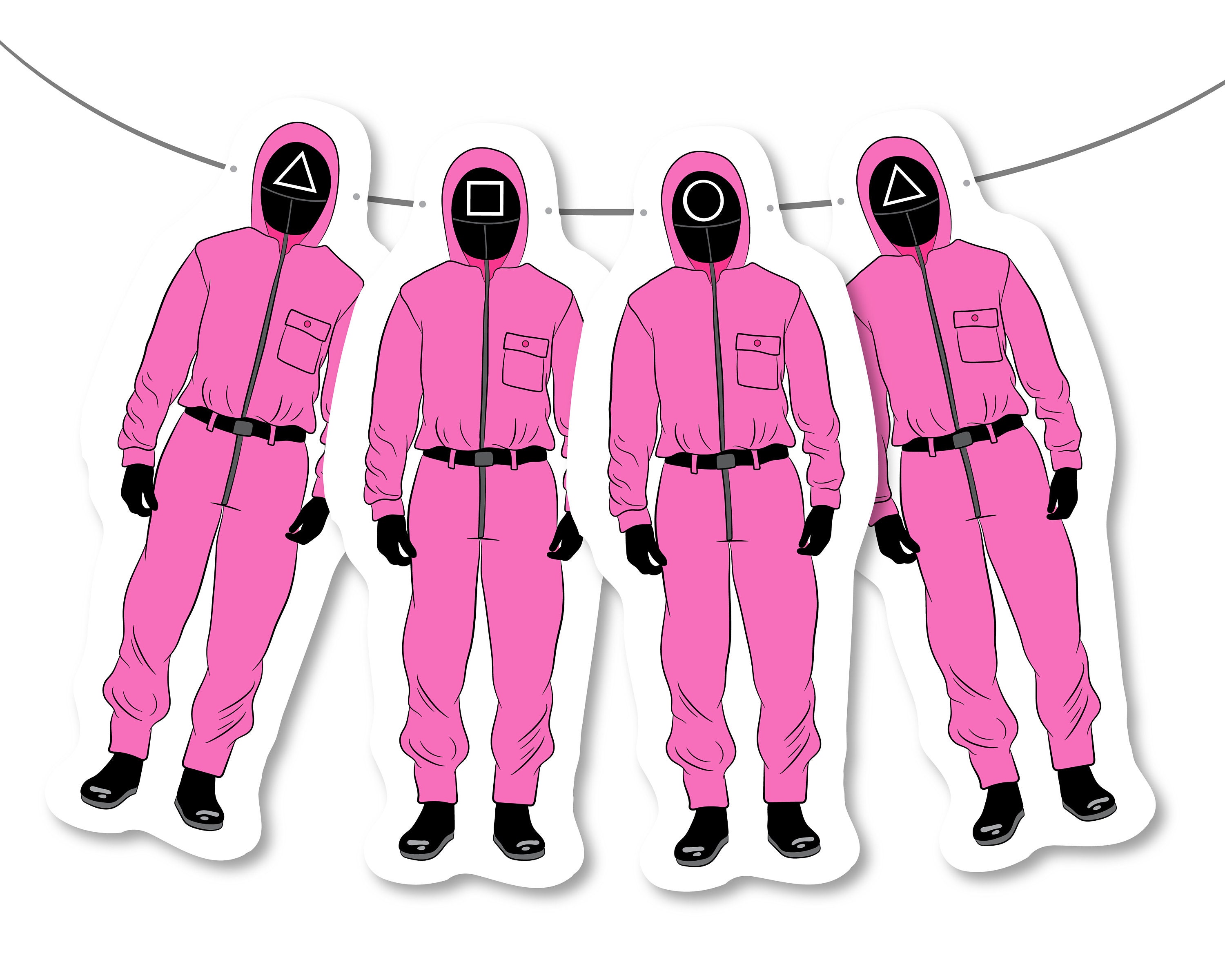 Squid Game Banner Squid Game Pink Guard Squid Game Party - Etsy Denmark