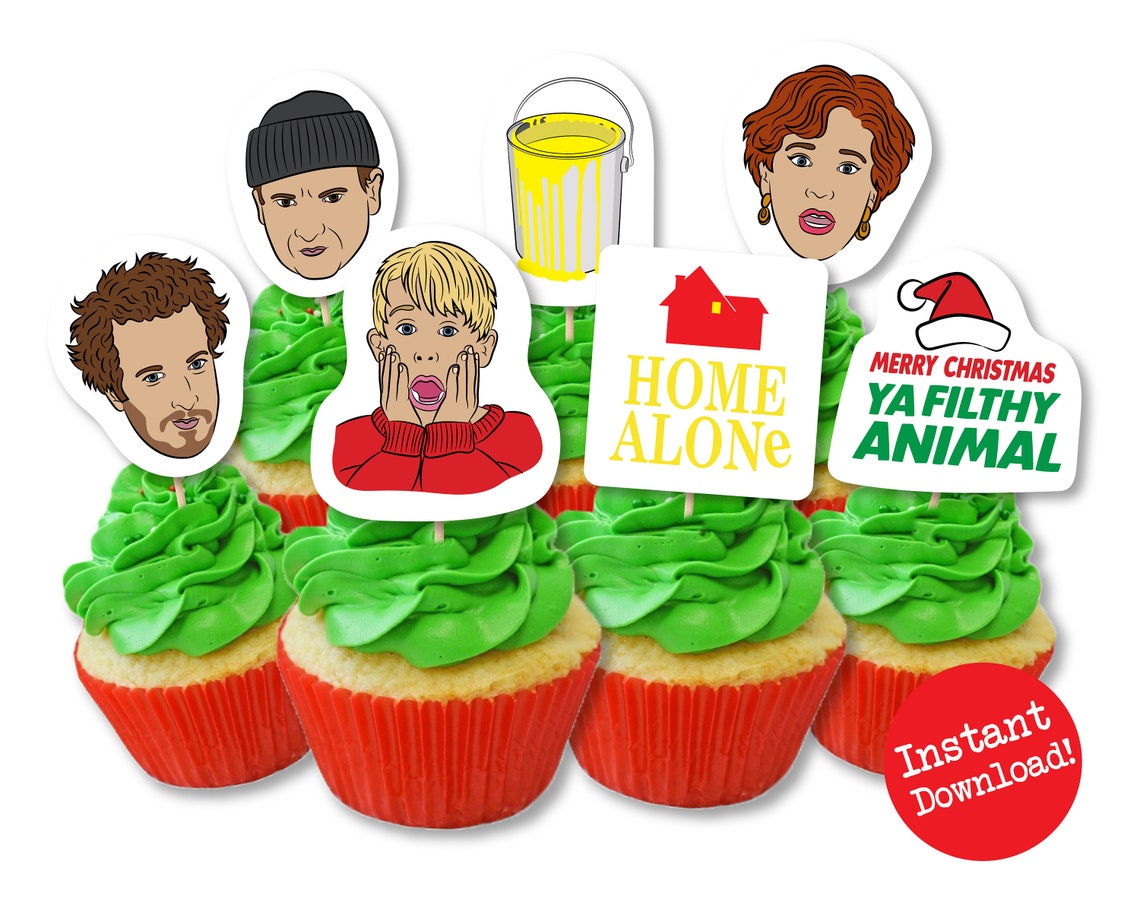 Home Alone Cupcake Toppers Home Alone Cupcakes Home Alone Etsy Australia