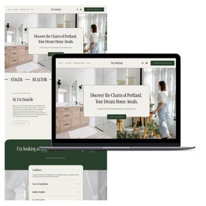 Das Portland Squarespace 8.1 Website Template für Makler und Heimprofis, die auffallen wollen